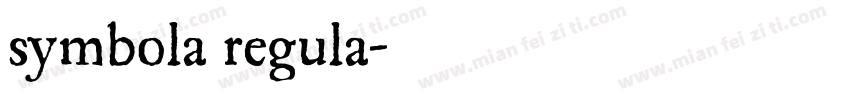 symbola regula字体转换